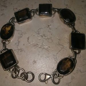 Smoky topaz bracelet